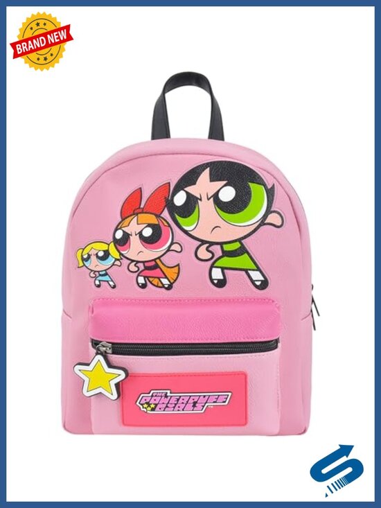 Powerpuff Girls Mini Backpack - Adjustable Straps, Polyurethane main image 4